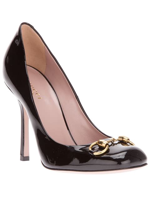 gucci 101 2469 0 price new pumps|Women's Horsebit pump in black patent leather .